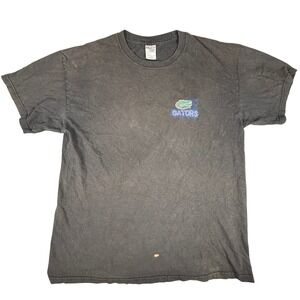 Florida Gators T Shirt Mens L Black The Swamp Scariest Words 2009 SEC Y2k Thrash